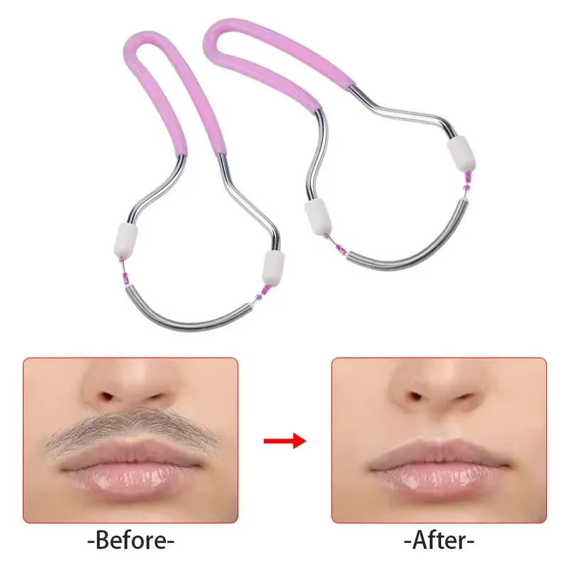 Facial Hair Removal Solution for Women - Effectively Eliminate Unwanted Hair on Upper Lip, Chin, Face, and Neck with the Original Spring Remover