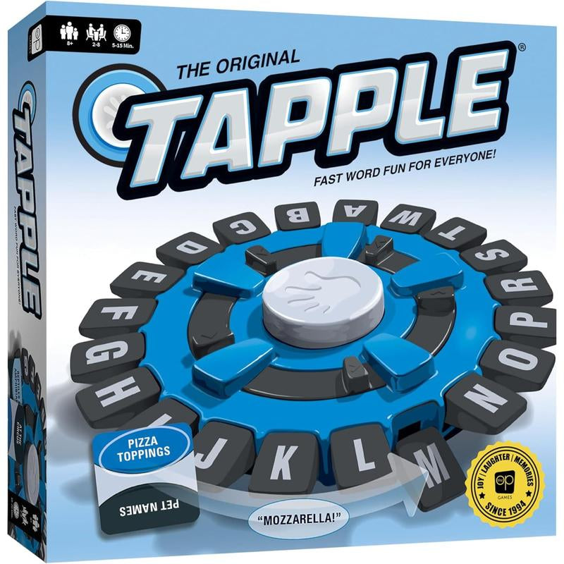 TAPPLE® Word | Fast-Paced Family Board | Choose a Category & Race against the Timer to Be the Last Player | Learning Great for All Ages (1 Pack)