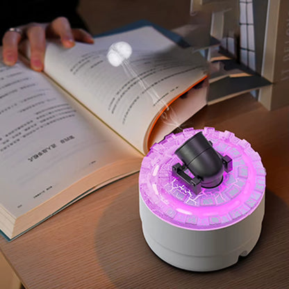 Aroma Diffuser and Humidifier with LED Lighting and Volcanic Crack Simulation - Car Air Purifier and Fragrance Machine